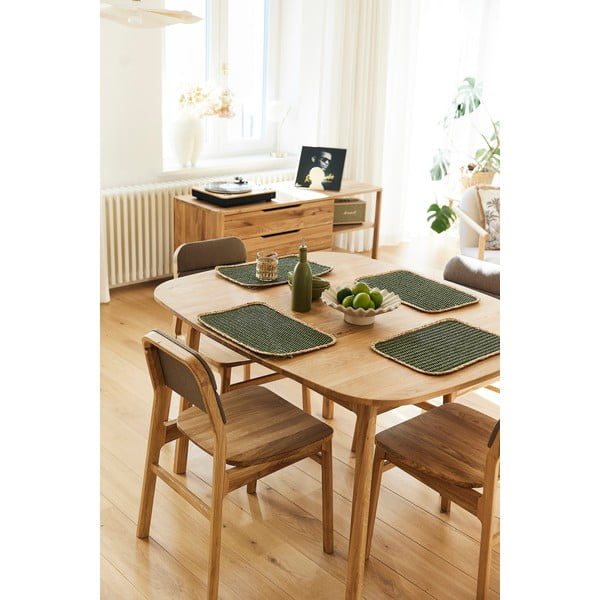 Tavolo da pranzo in legno di quercia di colore naturale 90x120 cm Twig - The Beds-image-1