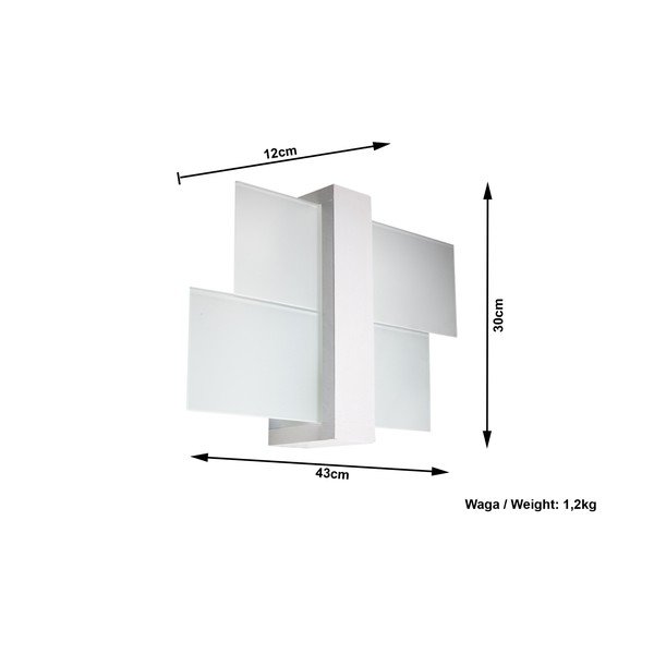 Lampada da parete bianca Leda - Sollux-image-2