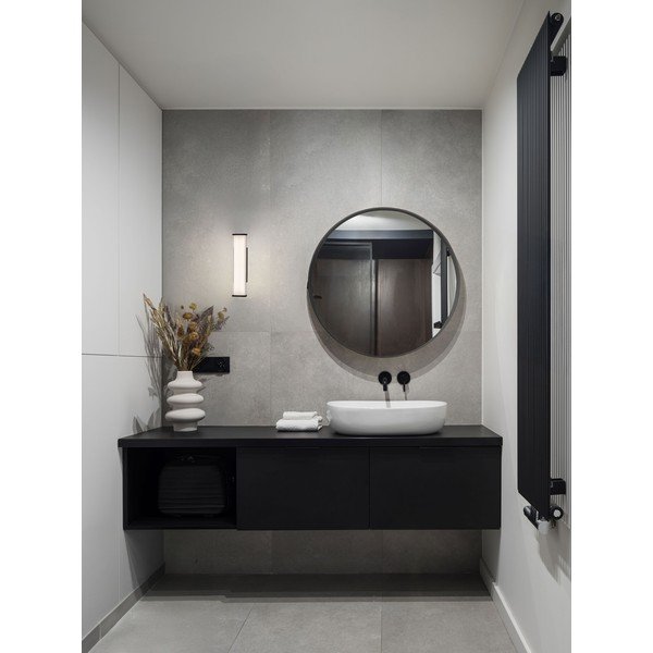 Lampada da parete LED nera opaca in metallo Misty – Nova Luce-image-2