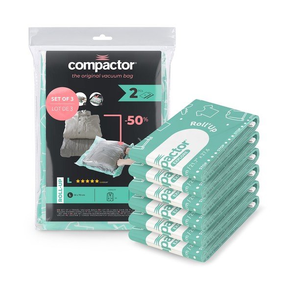 Set di sacchetti sottovuoto 6 pz Roll-Up – Compactor