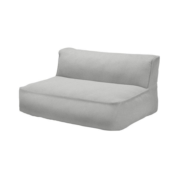 Modulo per divano da esterno grigio chiaro con rivestimento in bouclé Grow – Blomus-image-1