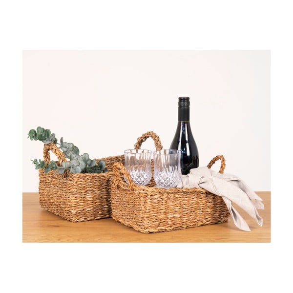 Cestini in seagrass in set da 2 32x23x13 cm Morella - House Nordic-image-1