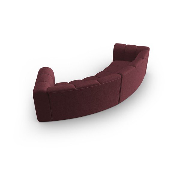 Divano bordeaux 322 cm Lupine - Micadoni Home-image-3