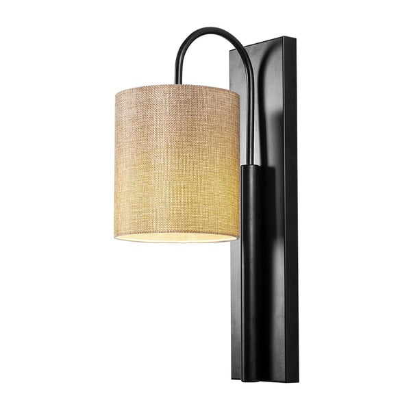 Lampada da parete nera/beige Baston – Opviq lights-image-3