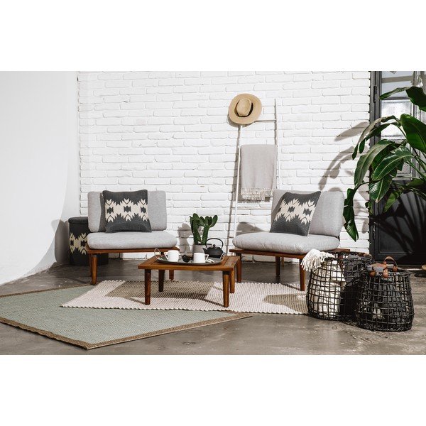 Cuscino da esterno grigio Grigio, 42 x 42 cm Miramar - Fab Hab-image-1