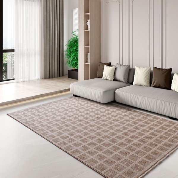 Tappeto beige 120x160 cm Ona – Universal-image-1