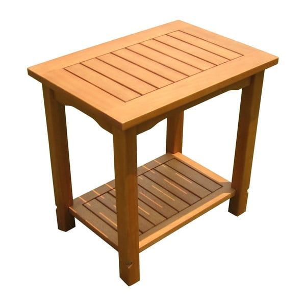 Tavolino da giardino in eucalipto massiccio 35x50 cm Santa Cruz – Garden Pleasure-image-1