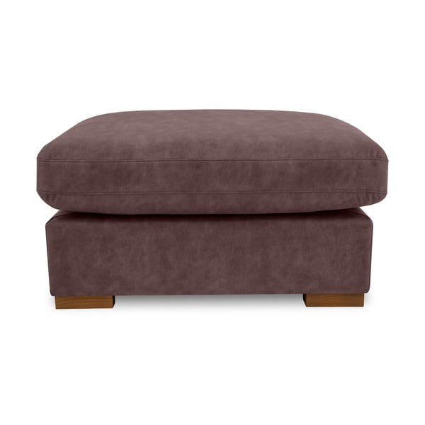 Pouf in similpelle marrone scuro Hamburg - Scandic