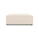 Poggiapiedi beige con rivestimento in velluto Jodie – Micadoni Home