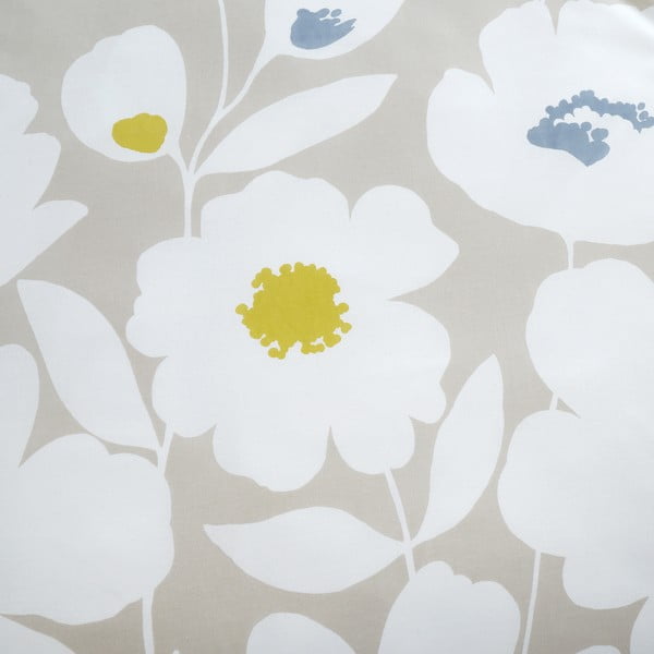 Biancheria da letto bianca e beige per letto matrimoniale 200x200 cm Craft Floral - Catherine Lansfield-image-3