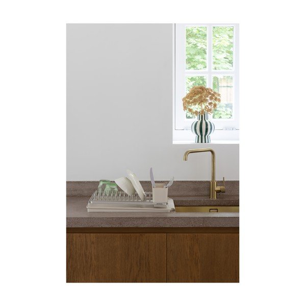 Scolapiatti beige in metallo 49x38,5 cm – Brabantia-image-3