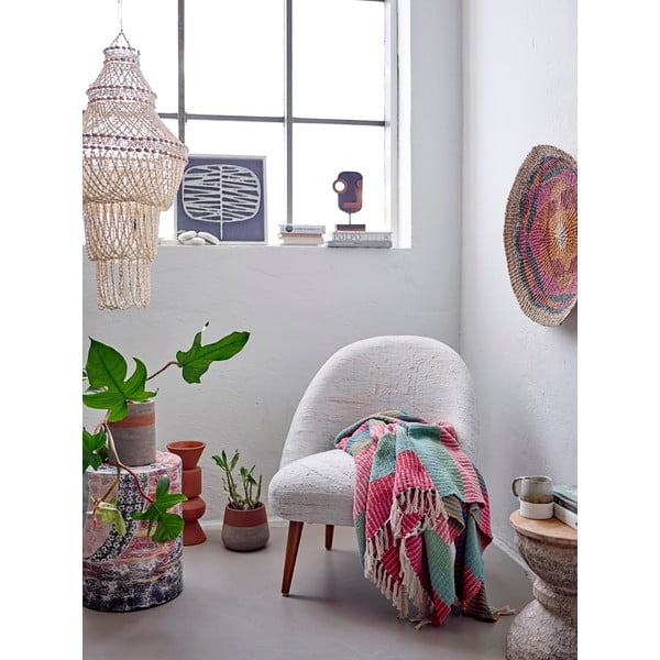 Coperta in cotone riciclato 130x160 cm Isnel - Bloomingville-image-1