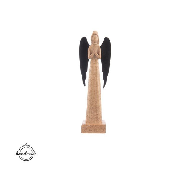 Statuetta in legno (altezza totale 27 cm) Angel – Orion-image-4