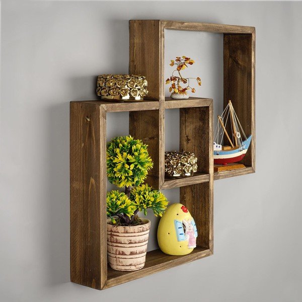 Scaffale in legno Squarre - Evila Originals-image-3