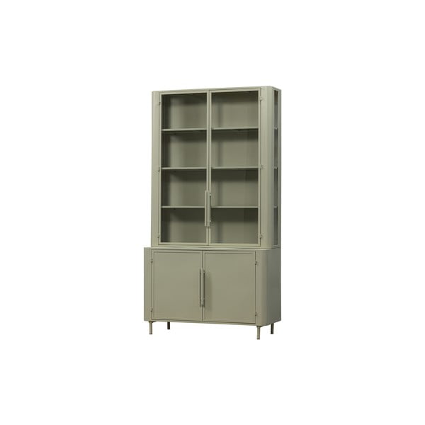 Vetrina in metallo grigio chiaro 110x210 cm Unlock - BePureHome-image-1