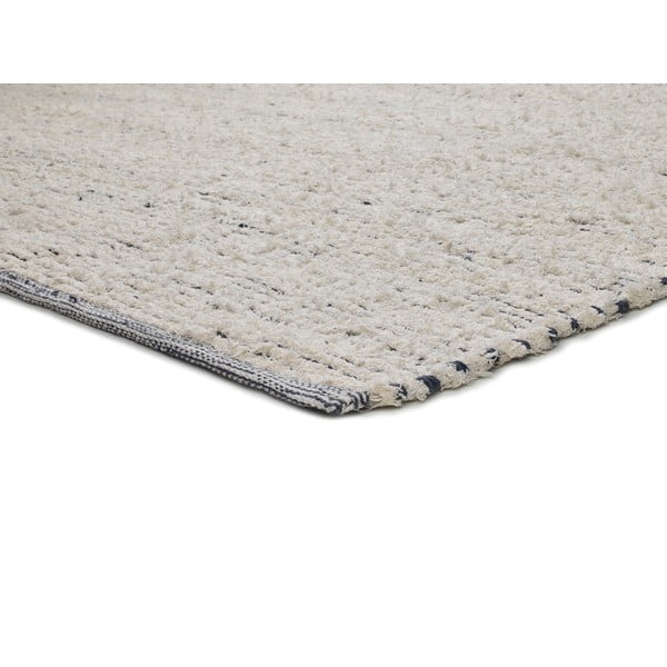 Tappeto color crema in cotone tessuto a mano 60x110 cm Reimagine – Universal-image-4
