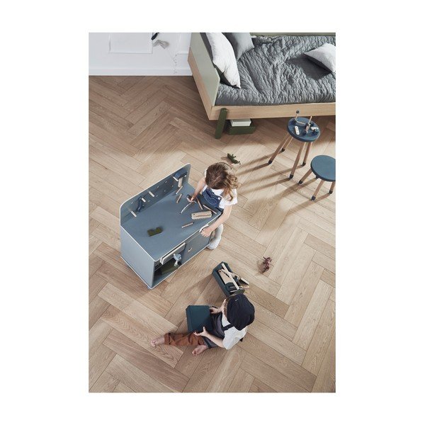 Grembiule da lavoro grigio per bambini con cappuccio Costume da costruttore Play - Flexa-image-4