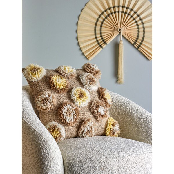 Cuscino decorativo in misto lana 50x50 cm Somma – Bloomingville-image-1