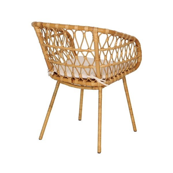 Set di 4 sedie da giardino in rattan in colore naturale - Bonami Essentials-image-4