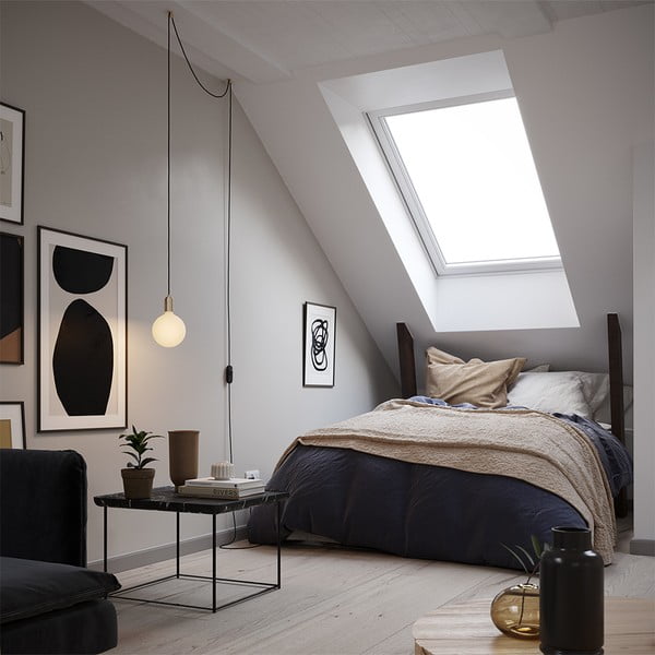 Lampada a sospensione di colore nero-oro ø 4 cm Plug & Play - tala-image-1