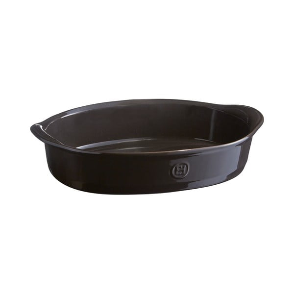 Piastra ovale nera di pepe , 2,3 l - Emile Henry