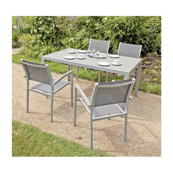 Tavolo da pranzo da giardino 90x150 cm Grace - Garden Pleasure-image-1