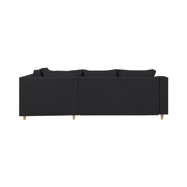 Divano letto a quattro posti grigio scuro Jonquille, angolo destro - Mazzini Sofas-image-3