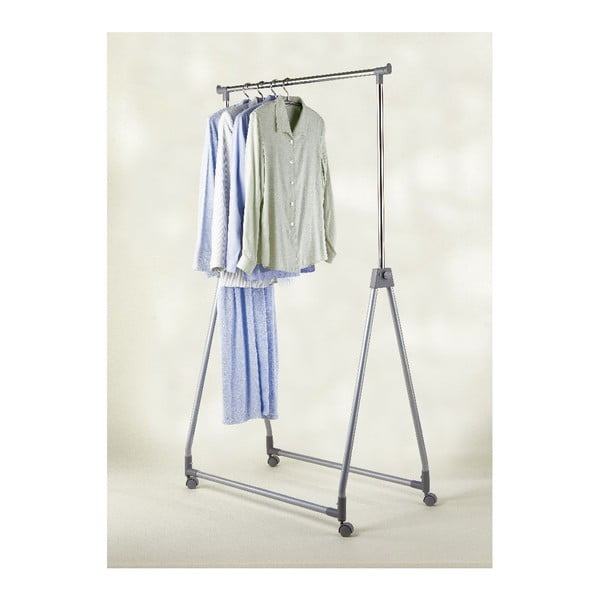 Appendiabiti telescopico/mobile in metallo grigio Foldable - Wenko-image-1