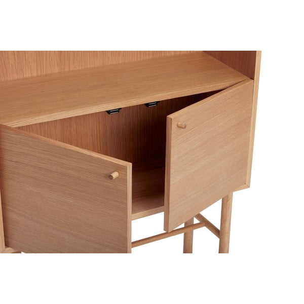 Libreria in legno di rovere 80x150 cm Archive - Hübsch-image-2