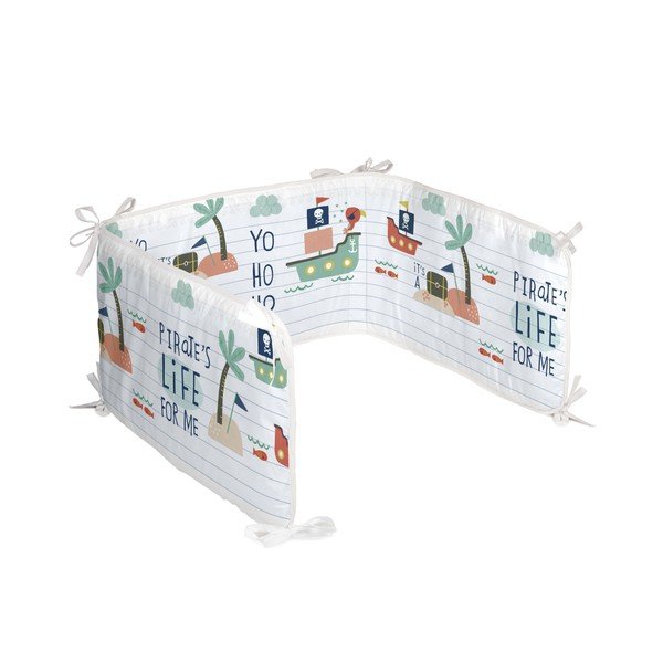 Coprimaterasso per culla in cotone, 210 x 40 cm Pirate Life - Moshi Moshi