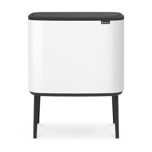 Cestino per la spazzatura in acciaio bianco per raccolta differenziata/touch 34 l Bo Touch Bin – Brabantia-image-3