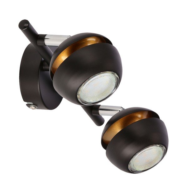 Lampada da soffitto con paralume in metallo nero-oro 8x32 cm Boni - Candellux Lighting-image-3
