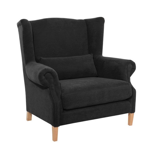Poltrona nera Harvey Velor - Max Winzer