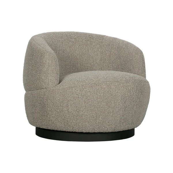 Poltrona grigio chiaro girevole Wolly – WOOOD