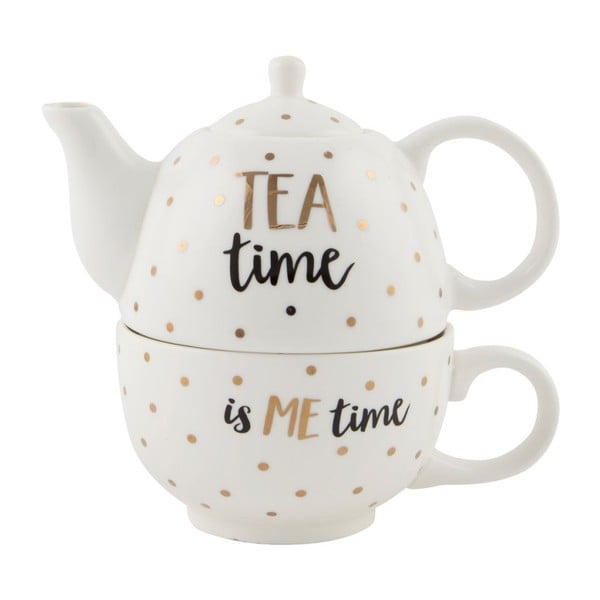 Teiera in gres con tazza Tea Time - Sass & Belle