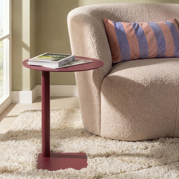 Tavolino rotondo in acciaio ø 40 cm Sunny – Spinder Design-image-1
