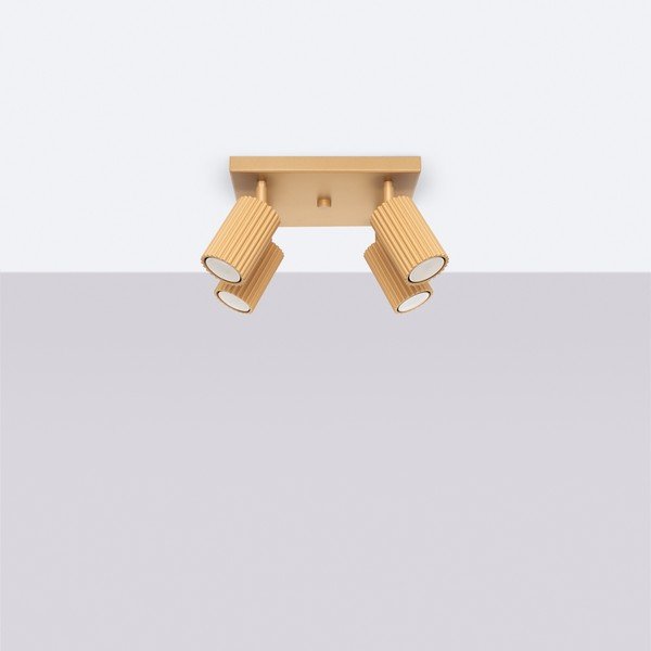 Faretto dorato 25x25 cm Gleam – Sollux-image-4