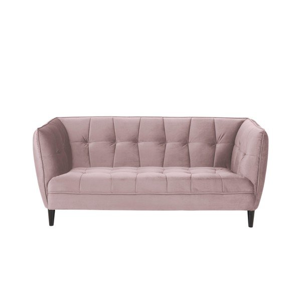 Divano in velluto rosa Jonna - Actona