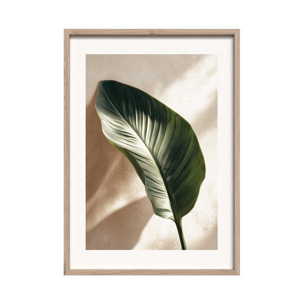 Dipinto stampato con cornice inclusa 50x70 cm Strelizia Leaf – Styler