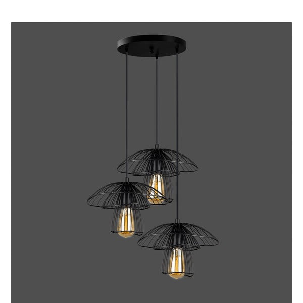 Apparecchio a sospensione nero, altezza 117 cm Root - Squid Lighting-image-1