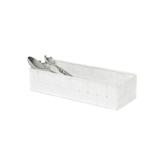 Organizzatore da bagno bianco, 12 x 30 cm Stan - Compactor-image-1