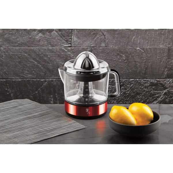 Pressa elettrica rossa per agrumi Burgundy Metallic Line - BerlingerHaus-image-1