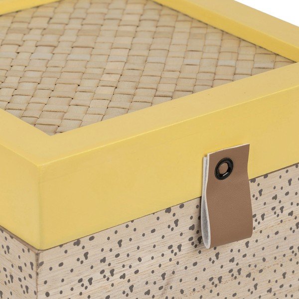 Contenitori decorativi in paglia con coperchio in set di 2 pezzi Beezz - Jardin d'Ulysse-image-1