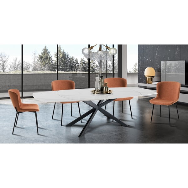 Sedie da pranzo in set arancioni 2 pz Snug – Tomasucci-image-1