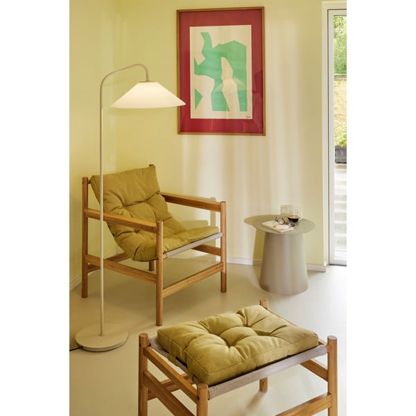 Lampada da terra color crema con paralume in vetro (altezza 158 cm) Solid - Hübsch-image-1