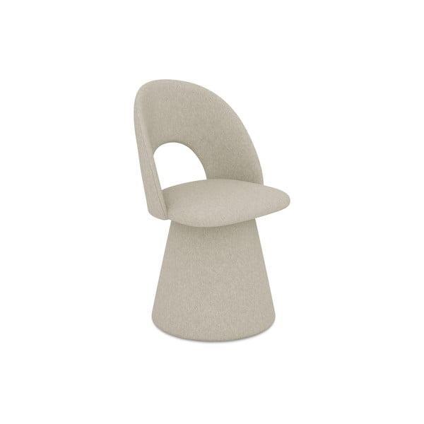 Sedia da pranzo beige in imbottito Kalo – Makamii