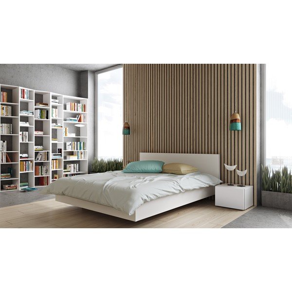 Letto bianco, 160 x 200 cm Float - TemaHome-image-1