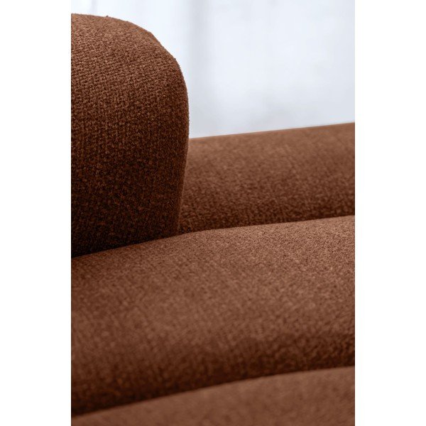 Divano angolare color terracotta (con penisola a destra/con chaise lounge) Shell – Miuform-image-3