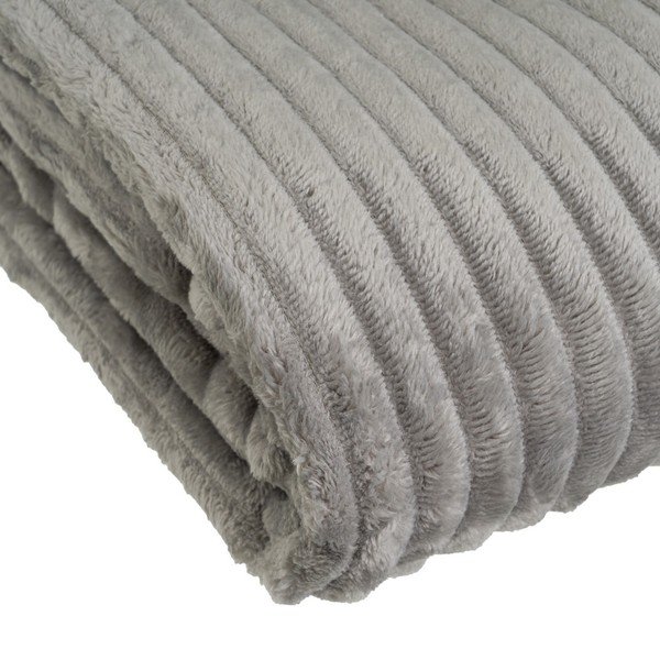 Coperta grigia in micropile 130x160 cm Fur Velvet – Casa Selección-image-3