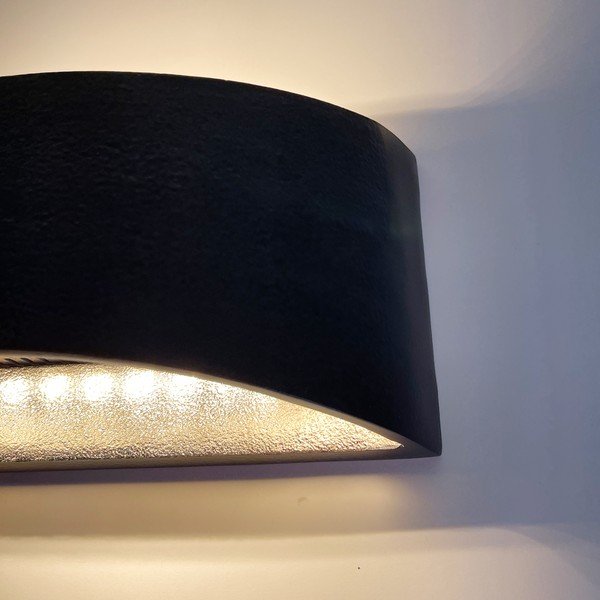 Lampada a LED nera da parete dimmerabile Arles - Fischer & Honsel-image-3